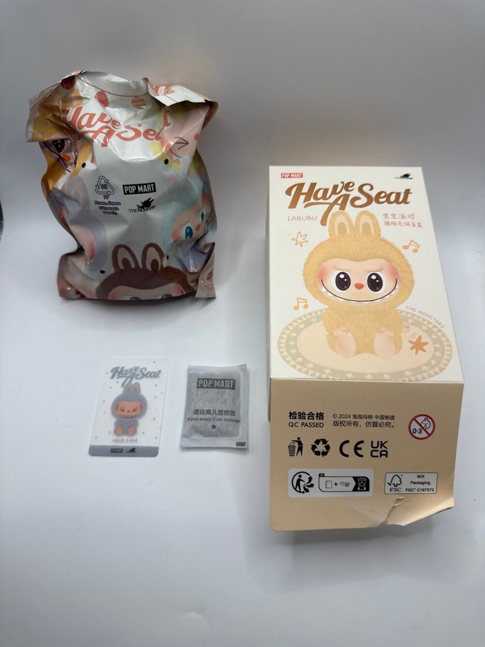 NEW Labubu Sealed Bag Have a Seat - HEHE